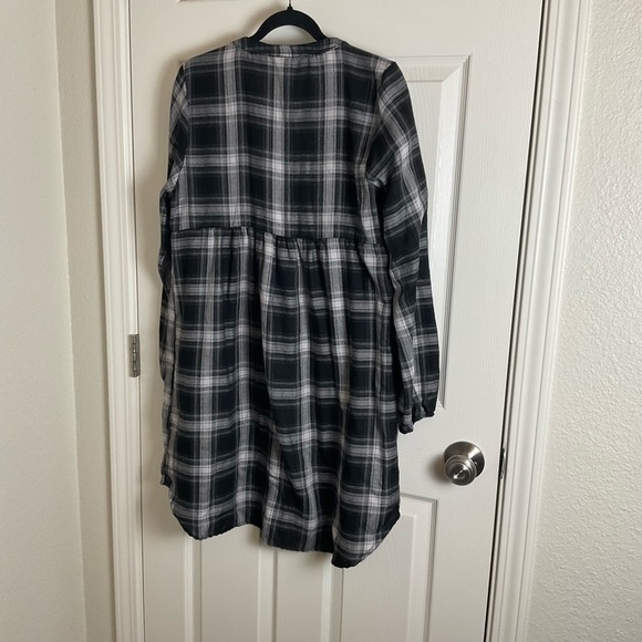 Knox Rose Plaid Black and White Dress size large - Picture 10 of 11